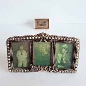 NEW Edgar Berebi Limited Edition Picture Frame Serenade Triptych for 3 pictures